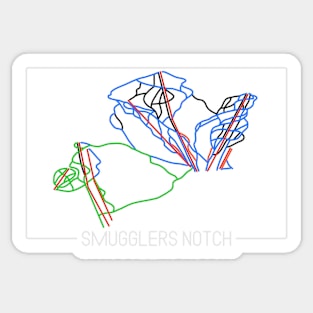 Smugglers Notch Trail Rating Map Sticker